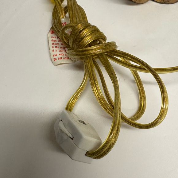 Vintage Gold Cherub Table Lamp With Pleated Shade Small - Picture 8 of 12